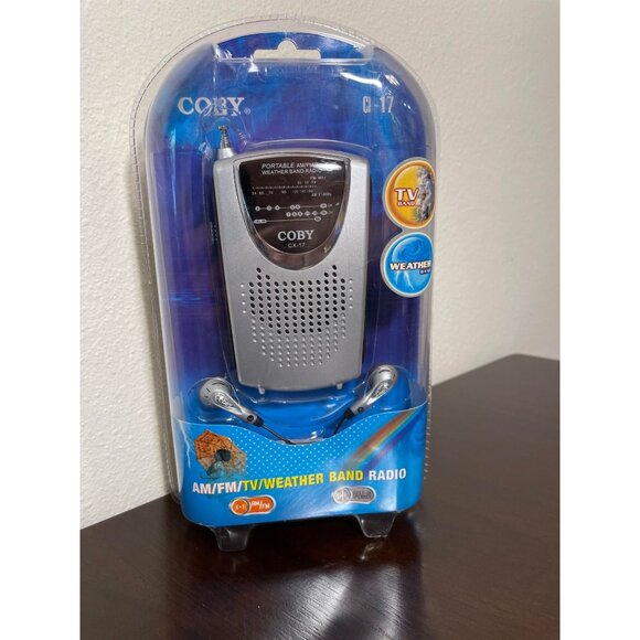 Vintage Coby CX-17 Portable Radio/TV/Weather Band Radio - New - Picture 2 of 4